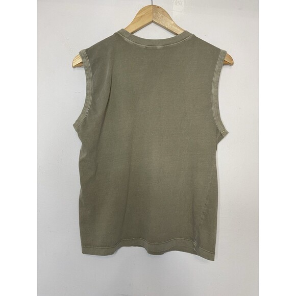 Forever 21 Women's Small Olive Green Cotton Sleeveless Pocket Tank Top - Picture 5 of 5